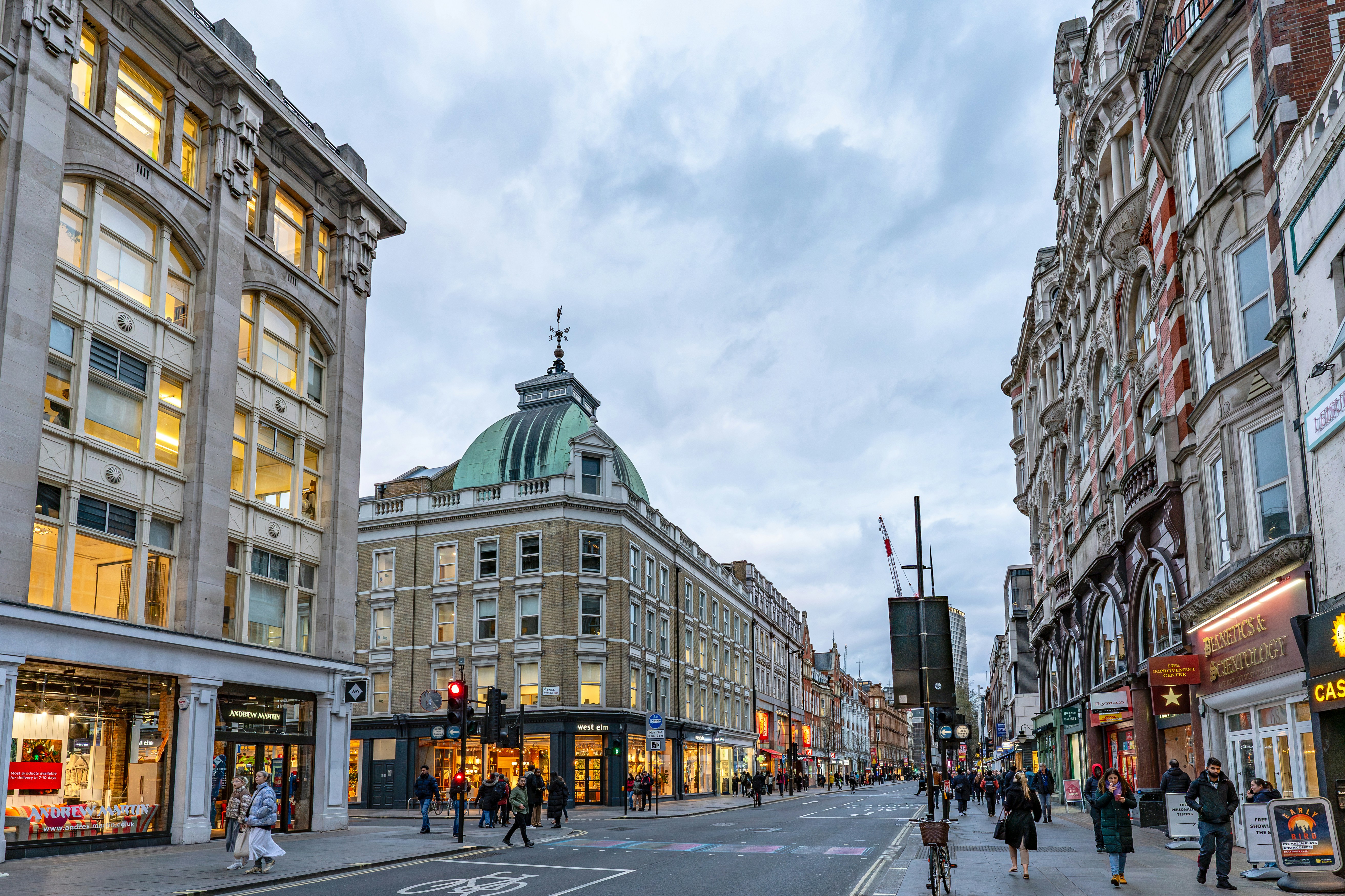 UK residential street with historic buildings, popular with GCC property buyers