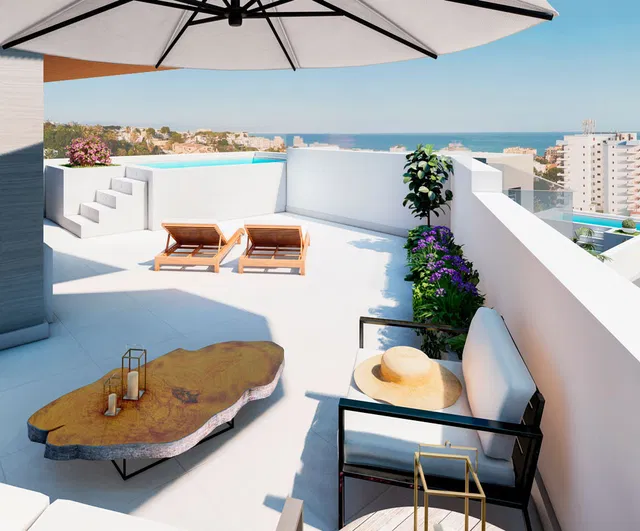 شقة بنتهاوس دوبلكس في توررملينوس، مالقة