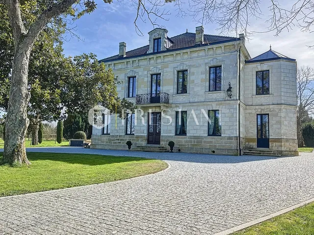 Napoleon III style country house renovated in a refreshing green setting