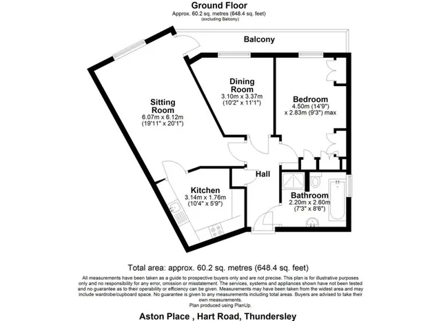 Flat 17, Aston place Hart Road, Essex SS7 3PY